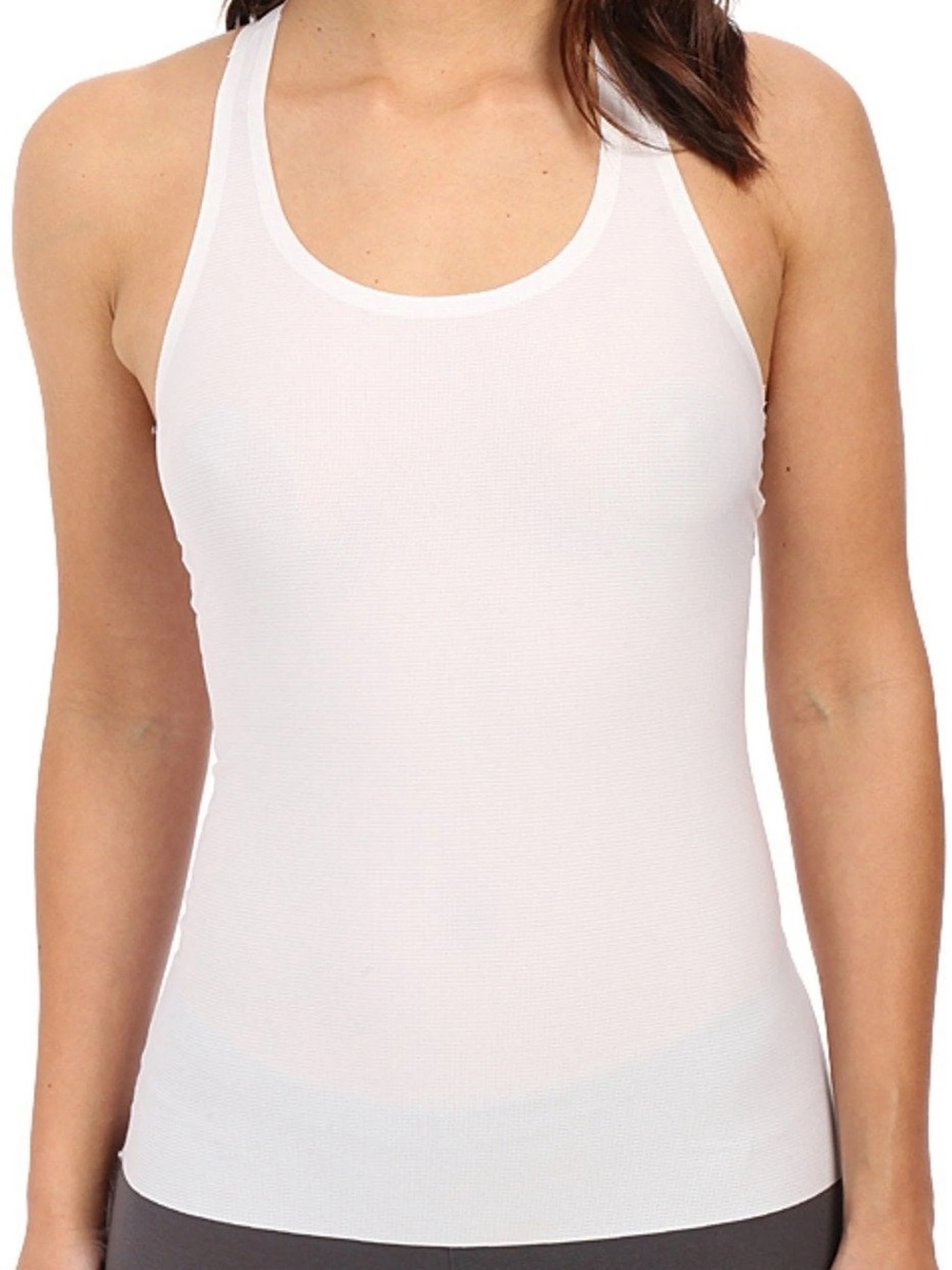 Spanx BLACK Light Control Perforated Racer Tank 10016R